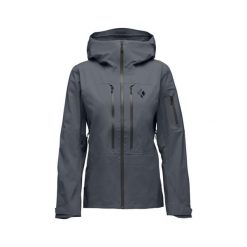 Damska kurtka narciarska Black Diamond Recon LT Stretch. Szare kurtki sportowe damskie Black Diamond, na zimę, bez wzorów, bez ramiączek, bez kaptura, narciarskie. Za 1,539.00 zł.