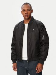Calvin Klein Jeans Kurtka bomber LV04RG505G Czarny Regular Fit. Czarne kurtki męskie Calvin Klein Jeans, m, bez wzorów, z jeansu, bez kaptura. Za 649.99 zł.