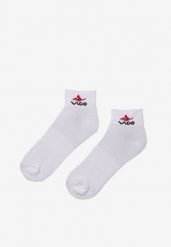 3-pack Białe Skarpety Nahlura. Białe skarpetki damskie Renee, bez wzorów. Za 9.99 zł.
