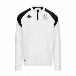 Treningowy top Cercle Bruges Ablas 2023/24. Białe bluzy męskie Kappa, bez wzorów, sportowe, bez ramiączek, bez kaptura. Za 324.50 zł.