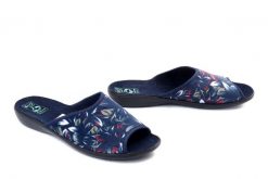 Adanex 29862 DIK2VV granatowy, klapki damskie. Niebieskie klapki damskie Adanex, bez wzorów, bez obcasa, bez zapięcia. Za 64.90 zł.