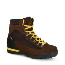 Buty trekkingowe męskie Aku Slope GTX wysokie. Brązowe buty zimowe męskie Aku, bez wzorów, z gore-texu, bez obcasa, bez zapięcia. Za 619.99 zł.