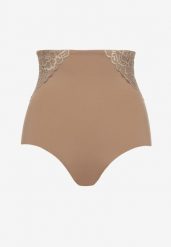 Ciemnobeżowe Majtki Modelujące High Waist Savirolle. Brązowe majtki damskie Renee, z jeansu. Za 39.99 zł.