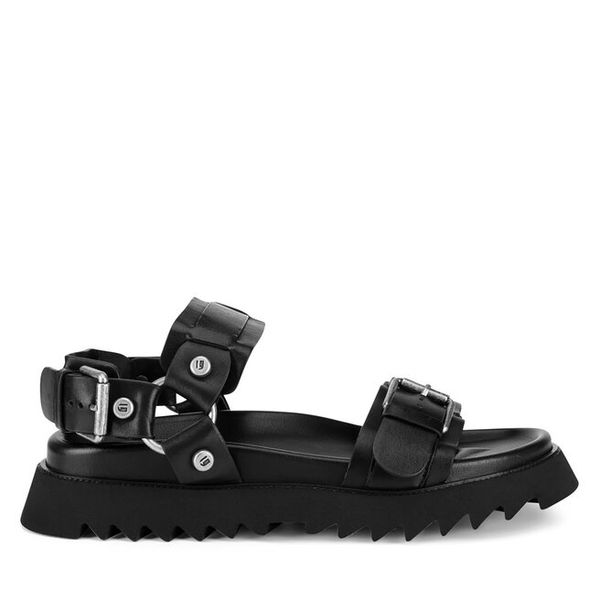 Sandały G-Star Raw. Czarne sandały damskie G-Star Raw, bez wzorów, bez obcasa, na płaskiej podeszwie, bez zapięcia. Za 379.99 zł.