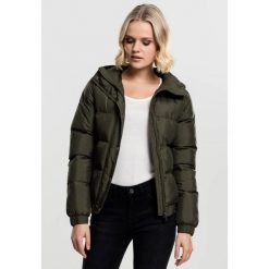 Parka dla kobiet Urban Classic hooded. Zielone parki damskie Urban Classics, na zimę, bez wzorów, z puchu, bez kaptura. Za 326.50 zł.