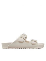 Birkenstock Klapki Arizona Eva 1027305 Biały. Białe klapki męskie Birkenstock, bez wzorów, z syntetyku, bez zapięcia. Za 159.99 zł.