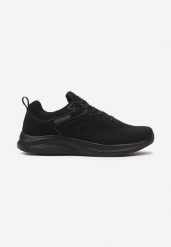 Czarne Płaskie Klasyczne Buty Sportowe ze Sznurowaniem Clarilla. Czarne buty sportowe męskie Born2be, bez wzorów, z jeansu, bez zapięcia. Za 109.99 zł.