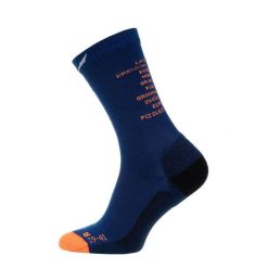 Skarpety trekkingowe męskie Ortles Dolomites Am Cr. Niebieskie skarpety męskie Salewa, bez wzorów, z wełny. Za 140.50 zł.
