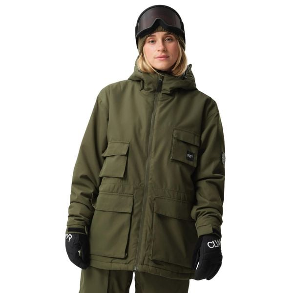 Kurtka Colourwear U More Pocket Parka. Brązowe parki damskie Colourwear, na zimę, bez wzorów, bez kaptura. W wyprzedaży za 1,106.50 zł.