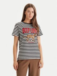 LOLA CASADEMUNT T-Shirt LS2615107 Czarny Regular Fit. Czarne t-shirty damskie LOLA CASADEMUNT, l, bez wzorów, z bawełny, bez kołnierzyka, bez ramiączek. Za 294.99 zł.