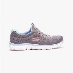 Buty damskie SKECHERS Summits Fun Flare. Szare obuwie trekkingowe damskie Skechers, bez zapięcia. Za 209.99 zł.
