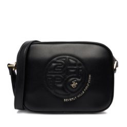 Torebka Beverly Hills Polo Club. Czarne listonoszki damskie Beverly Hills Polo Club, bez wzorów, bez dodatków. Za 149.99 zł.