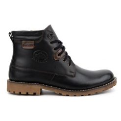 Mario Pala Buty zimowe 754 czarne. Czarne botki męskie na zimę, bez wzorów, ze skóry, klasyczne, bez obcasa, bez zapięcia. Za 499.18 zł.