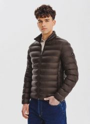 PAKO LORENTE – Brązowa kurtka pikowana. Brązowe kurtki męskie Pako Lorente, na jesień, bez wzorów, bez kaptura. Za 299.99 zł.