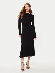 Guess Sukienka codzienna W5RK1K KC1J2 Czarny Bodycon Fit. Czarne sukienki damskie Guess, na co dzień, s, z aplikacjami, z wiskozy, bez kołnierzyka, bez ramiączek, bodycon. Za 359.99 zł.