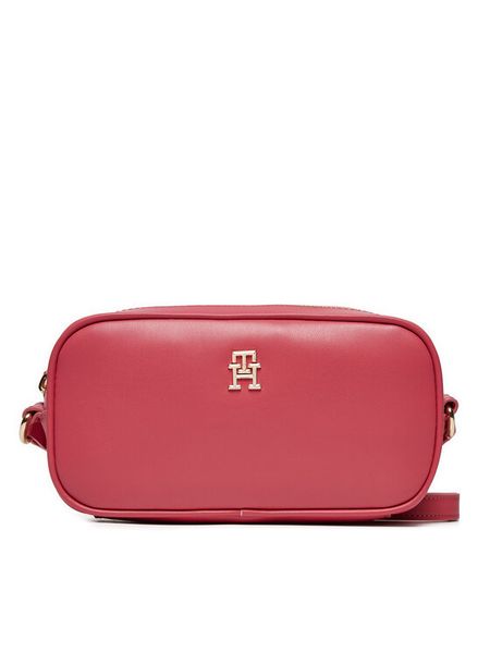 Tommy Hilfiger Torebka AW0AW16468 Różowy. Czerwone listonoszki damskie Tommy Hilfiger, bez wzorów, ze skóry, bez dodatków. Za 459.99 zł.