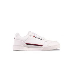 Buty sportowe do chodzenia unisex Lotto NANDU. Białe obuwie sportowe damskie Lotto, bez wzorów, z gumy, bez zapięcia, trekkingowe. Za 129.99 zł.