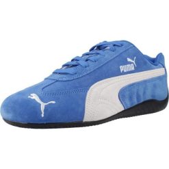 Buty PUMA YELLOW SPEEDCAT OG Niebieski. Niebieskie obuwie trekkingowe damskie Puma, z materiału, bez zapięcia. Za 333.99 zł.