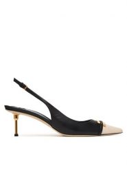 Elisabetta Franchi Czółenka SA57L61E2 Czarny. Czarne czółenka damskie Elisabetta Franchi, bez wzorów, ze skóry, bez obcasa, bez zapięcia. Za 2,350.99 zł.