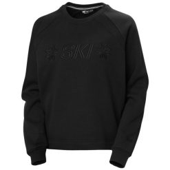 Sweter damski Helly Hansen Bliss. Czarne swetry nierozpinane damskie Helly Hansen, na zimę, bez wzorów, sportowe, bez kołnierzyka, bez ramiączek. Za 455.50 zł.