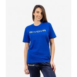Koszulka Givova Cotton Spot Royal Blue 4XL. Niebieskie koszulki sportowe męskie Givova, xl, bez wzorów, z bawełny, bez ramiączek, do piłki ręcznej. Za 60.95 zł.