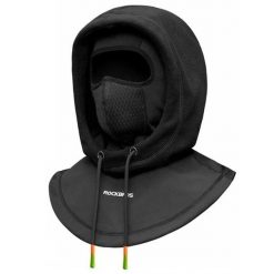 Czapka rowerowa dwuwarstwowa unisex wiatroszczelna i ciepła. Czarne czapki damskie ROCKBROS, bez wzorów, z elastanu, sportowe. Za 115.60 zł.