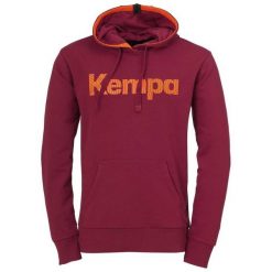 Hoodie Kempa Graphic. Czerwone bluzy sportowe męskie Kempa, bez wzorów, bez kaptura, do piłki ręcznej. W wyprzedaży za 146.70 zł.