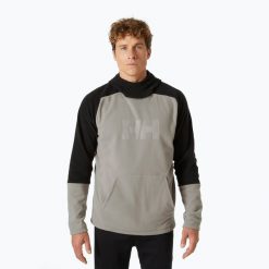 Bluza trekkingowa męska Helly Hansen Daybreaker Logo Hoodie. Szare bluzy męskie Helly Hansen, l, bez wzorów, bez kaptura. Za 189.99 zł.