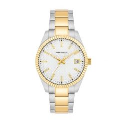 Spears & Walker Zegarek na reke ze stali nierdzewnej w kolorze srebrno/zlotym Zegarki 1 ct Męskie. Szare, analogowe zegarki męskie Spears & Walker, z aplikacjami, z koronki, srebrne. Za 339.99 zł.