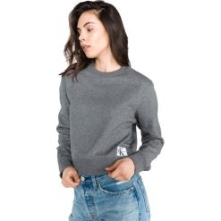 Calvin Klein Bluza Szary. Szare bluzy damskie Calvin Klein, m, bez wzorów, z bawełny, bez ramiączek, bez kaptura. Za 447.95 zł.