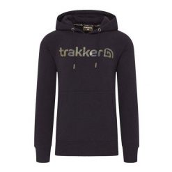Bluza z kapturem Trakker Core Logo. Czarne bluzy męskie TRAKKER, bez wzorów, sportowe, bez ramiączek, z kapturem. Za 287.00 zł.