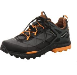 Buty trekkingowe męskie AKU Rocket Dfs GTX. Brązowe trekkingi męskie Aku, z gore-texu, bez zapięcia. Za 816.70 zł.