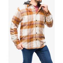 Koszula turystyczna męska Carhartt Flannel Sherpa-Lined Hooded Shirt Jac. Brązowe koszule męskie Carhartt, m, bez wzorów, casualowe, bez kołnierzyka, bez ramiączek. Za 503.99 zł.