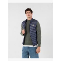 Kurtka puchowa bez rękawów JOTT Tom. Niebieskie kurtki męskie Jott, m, bez wzorów, z puchu, bez kaptura. W wyprzedaży za 536.00 zł.