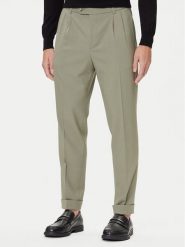BOSS Spodnie materiałowe C-Perin-DPL 50545822 Zielony Tapered Fit. Zielone spodnie materiałowe męskie Boss, bez wzorów, z materiału. Za 809.99 zł.