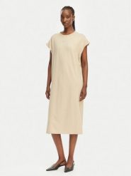 BOSS Sukienka codzienna C Edress 5 50540442 Beżowy Relaxed Fit. Brązowe sukienki damskie Boss, na co dzień, xs, bez wzorów, z bawełny, bez kołnierzyka, bez ramiączek, proste. Za 449.99 zł.