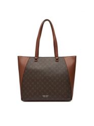 Nine West Torebka EO-WYOMING-LDA8449 Brązowy. Brązowe shopperki damskie Nine West, bez wzorów, z materiału, bez dodatków. Za 349.99 zł.