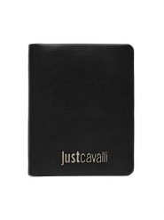 Just Cavalli Portfel 81QA5PX6 ZP361 Czarny. Czarne portfele męskie Just Cavalli, bez wzorów, ze skóry. Za 239.99 zł.