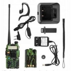 Radio Baofeng Krótkofalówka Baofeng UV-5R HTQ Camo, Radiotelefon Walkie Talkie Skaner Kamuflaż. Zielone radia Baofeng. Za 113.29 zł.