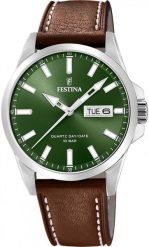Zegarek męski Festina F20358-5 brązowy. Brązowe zegarki męskie Festina, bez wzorów. Za 449.00 zł.