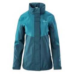 Kurtka Damska Temuco. Niebieskie kurtki sportowe damskie Hi-tec, m, bez wzorów, z materiału, bez ramiączek, z kapturem, trekkingowe. Za 313.99 zł.