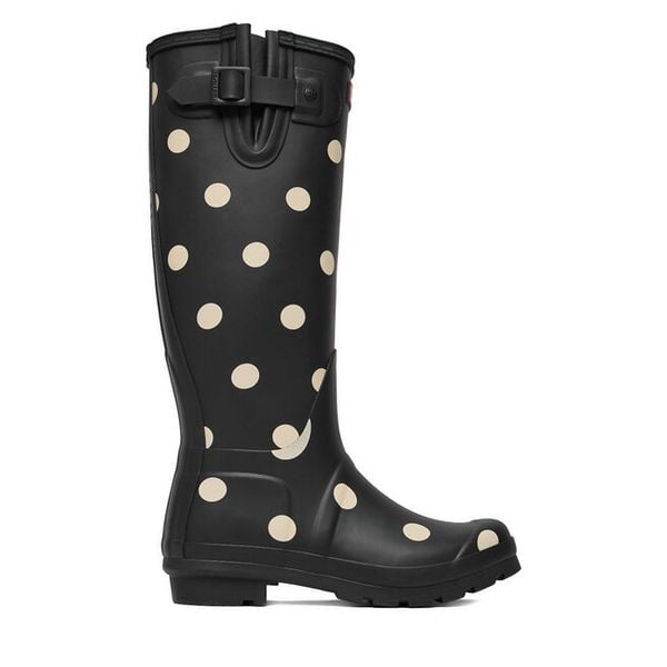 Kalosze Hunter. Czarne kalosze damskie Hunter, bez wzorów, bez zapięcia. Za 215.99 zł.