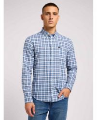 LEE MĘSKA KOSZULA LEE BUTTON DOWN ATLANTIC 112349957 L880015643. Koszule męskie Lee, l, bez wzorów, bez kołnierzyka, bez ramiączek. Za 179.99 zł.