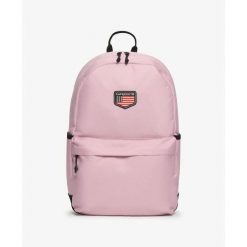 Klasyczny plecak damski z naszywkami Superdry Montana. Czerwone plecaki damskie Superdry, z aplikacjami, eleganckie. Za 237.75 zł.