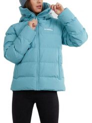 Kurtka damska Fundango Amber Padded. Niebieskie kurtki sportowe damskie FUNDANGO, na zimę, m, bez wzorów, z materiału, bez ramiączek, z kapturem, trekkingowe. Za 349.00 zł.