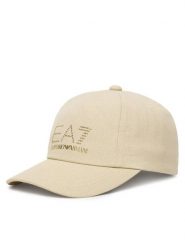 EA7 Emporio Armani Czapka z daszkiem 7W000327 AF13009 U1088 Beżowy. Brązowe czapki damskie EA7 Emporio Armani, bez wzorów, z bawełny. Za 349.99 zł.
