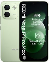 Smartfon Xiaomi Xiaomi Redmi Note 17 Pro MAX 5G 8GB/256GB, Žalias. Smartfony Xiaomi. Za 2,594.47 zł.