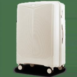 Walizka duża Wings COCKATIEL 28" polipropylen BEIGE. Brązowe walizki damskie Wings, bez wzorów, z materiału, duże. Za 289.90 zł.