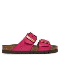 Klapki Dr. Brinkmann. Fioletowe klapki damskie Dr. Brinkmann, bez wzorów, bez obcasa, bez zapięcia. Za 369.99 zł.