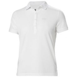 Damska koszulka polo Helly Hansen Siren. Białe bluzki damskie Helly Hansen, bez wzorów, klasyczne, bez kołnierzyka, bez ramiączek. Za 169.99 zł.